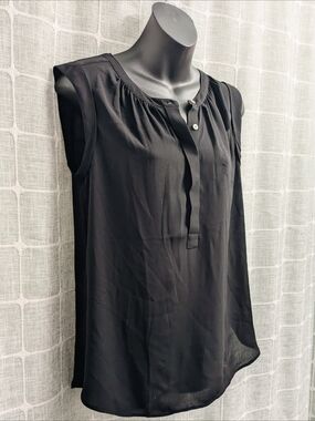 [LOFT] Women's Black Sleeveless Blouse